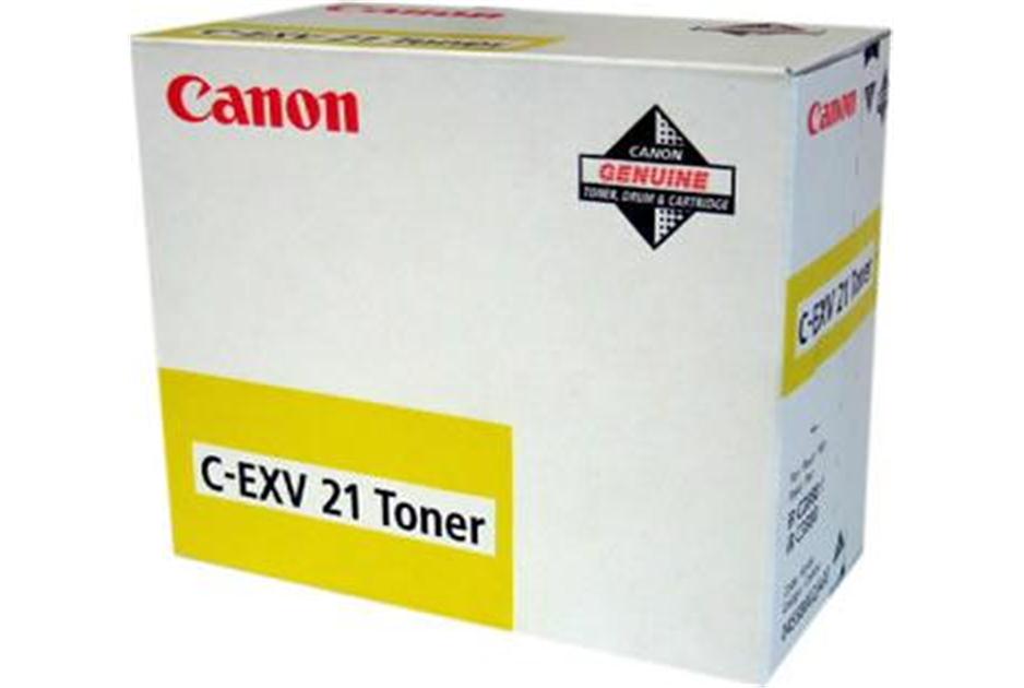 Canon toner C-EXV21 original gul 26 000 sidor