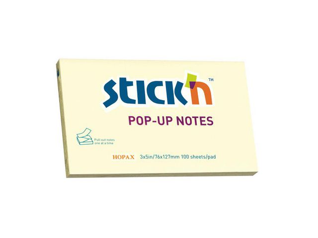 Notes STICK`N Z-block 76x127mm gul á (12st)
