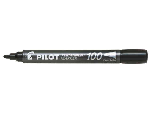 Märkpenna PILOT SCA 100 2-4.5 rund svart á (20st)