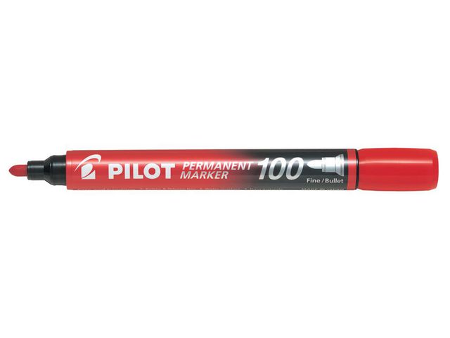 Märkpenna PILOT SCA 100 2-4.5 rund röd á (20st)