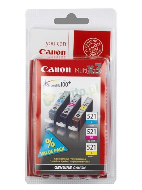 CANON CLI-521 Multi Pack Incl. C/M/Y bläckpatrons *Blister*