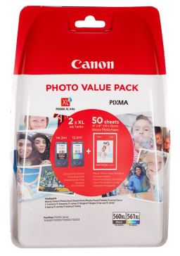 Canon Bläckpatron combo pack CL-561XL/PG-560XL original svart och färg 26,5ml