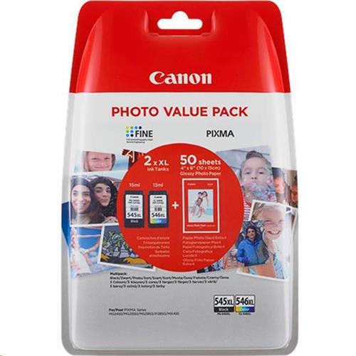 Canon multipack bläckpatron PG-545XL och CL-546XL original 400 sidor svart / 300 sidor färg