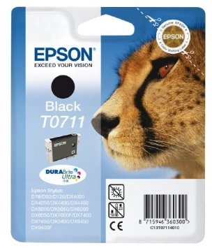 EPSON T0711 svart bläckpatron 7,4 ml