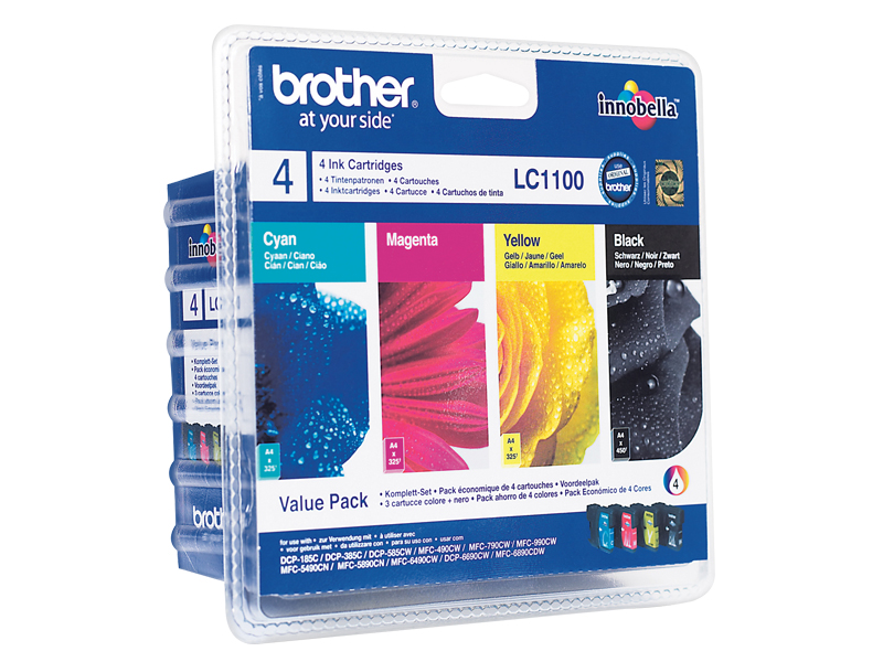 BROTHER Value Pack Incl. B/C/M/Y bläckpatrons